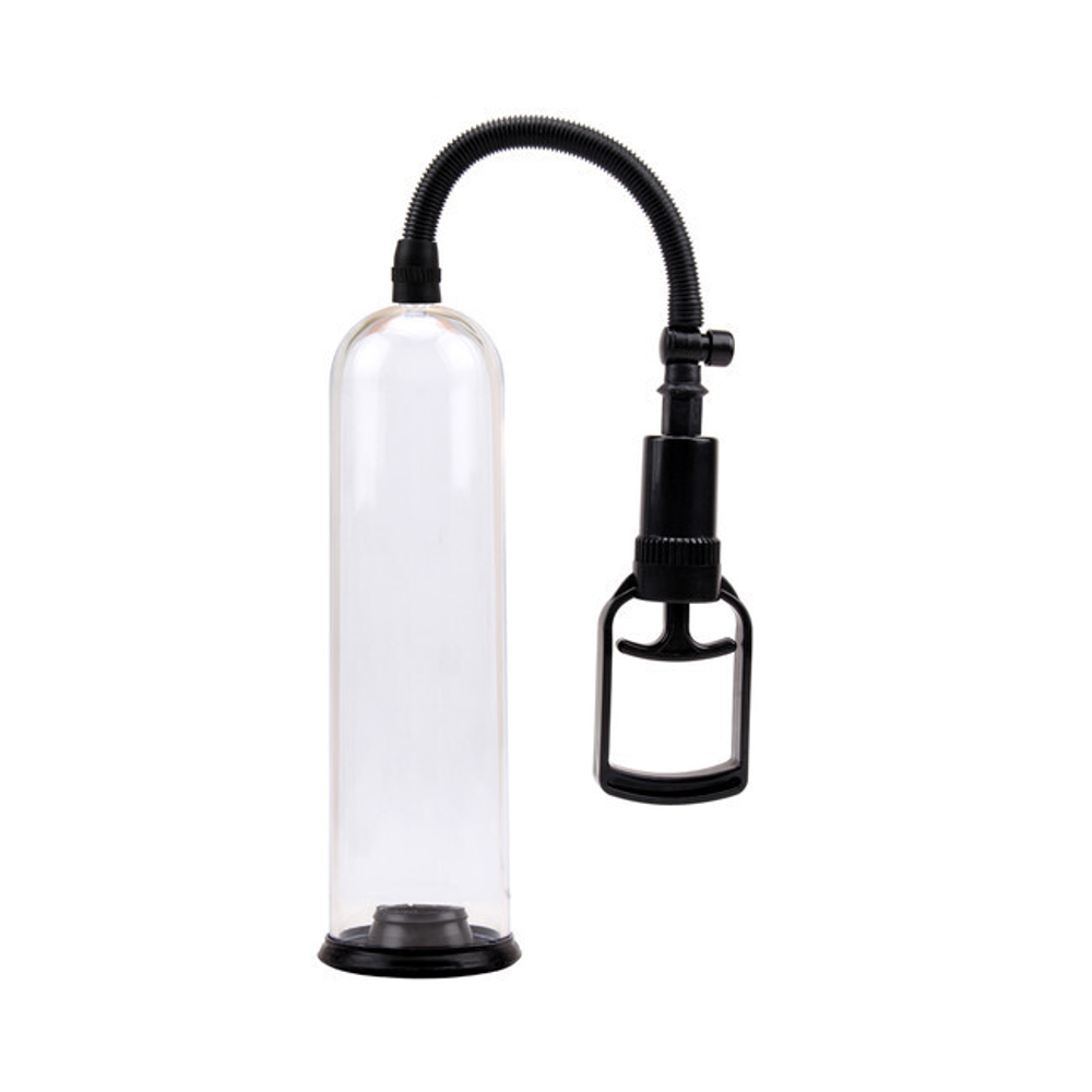 Вакуумная помпа для пениса Penis Pump (Цвет: прозрачная колба, черный уплотнитель)