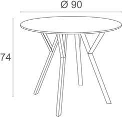 Max Table Ø90