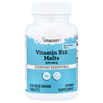 Vitacost, витамин B12, натуральный вишневый вкус, 500 мкг, 250 вегетарианских таблеток