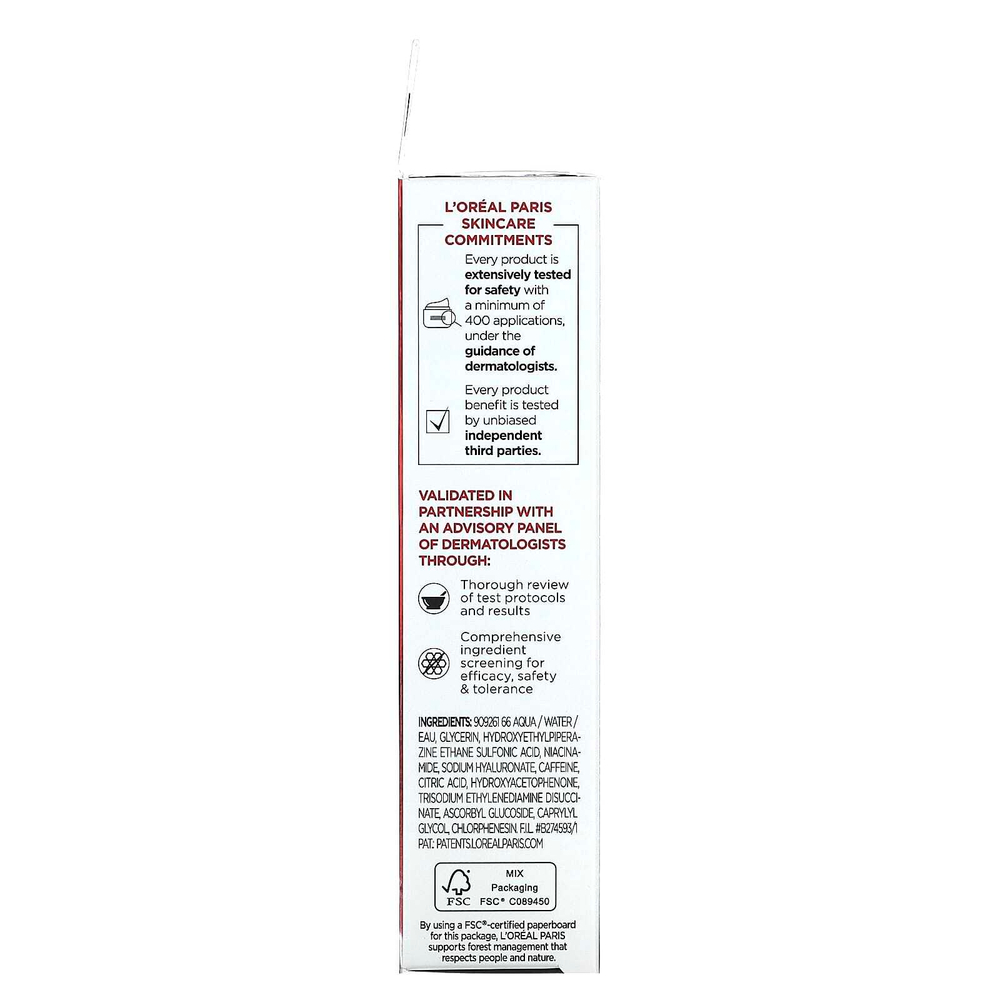 L'Oréal, Revitalift Derm Intensives, 2,5% [гиалуроновая кислота + кофеин] сыворотка для кожи вокруг глаз, без отдушек, 20 мл (0,67 жидк. унц.)