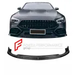 Карбоновая губа переднего бампера для MERCEDES BENZ AMG X290 GT43 GT50 GT53 GT63 4 DOOR 2018+ АМГ Мерседес Бенц