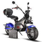 Электроскутер CityCoco WHITE SIBERIA BLACK SEA (BLUE) 5000W