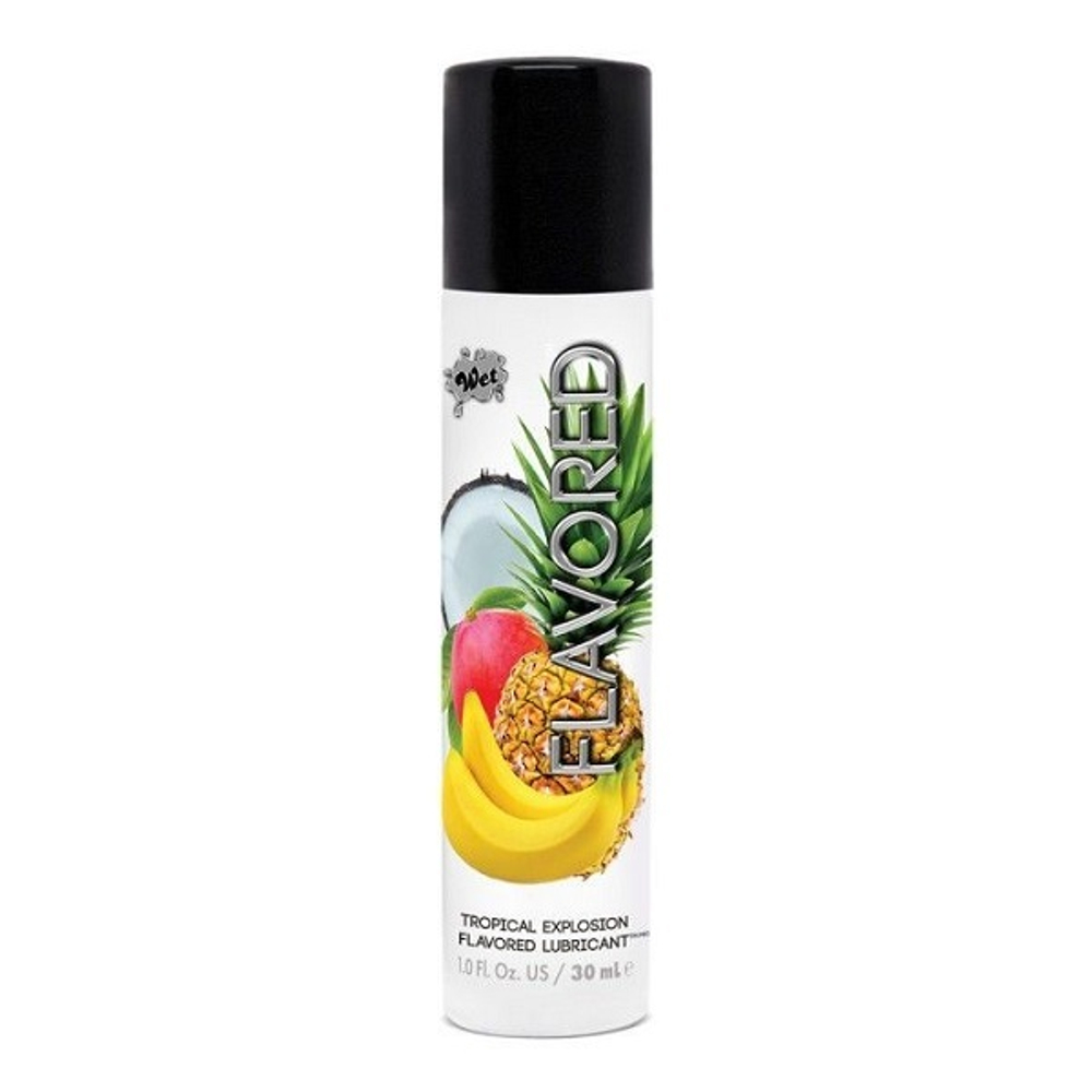 Лубрикант с ароматом тропических фруктов Wet Flavored Tropical Explosion 30мл