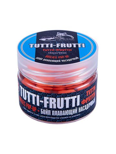 Бойлы насадочные плавающие Sonik Baits 14мм TUTTI FRUTTI Fluo Pop-ups 90мл (Тутти-Фрутти)