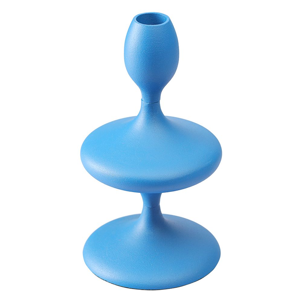 Подсвечник Vivlend, 20 см, синий