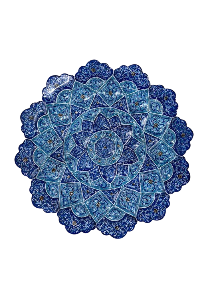 Тарелка минакари ручной работы из Исфахана (25 см) 181220253 Иран