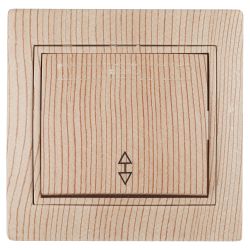 Переключатель Intro Plano 1-103-11 одноклавишный 10А-250В, IP20, СУ, сосна