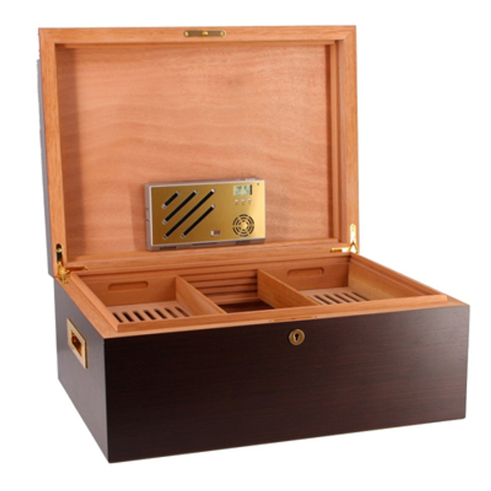 Хьюмидор Adorini Vittoria Walnut Deluxe на 500 сигар, коричневый матовый
