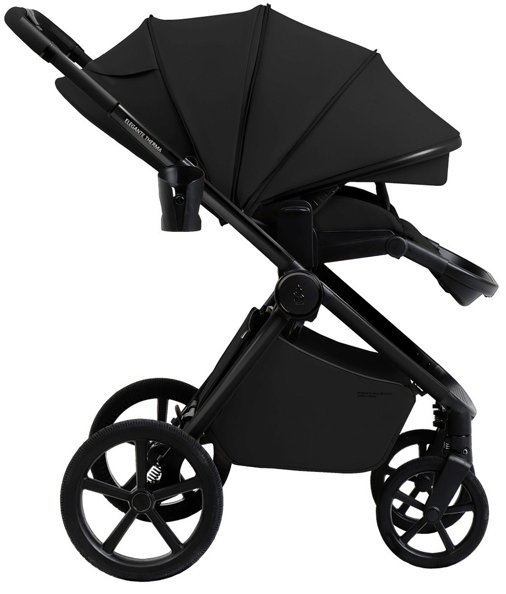 Коляска 4 в 1 Sweet Baby SBL Elegante Therma Colore + автокресло Elegante Plus с базой i-Size ISOFIX DK780 Black