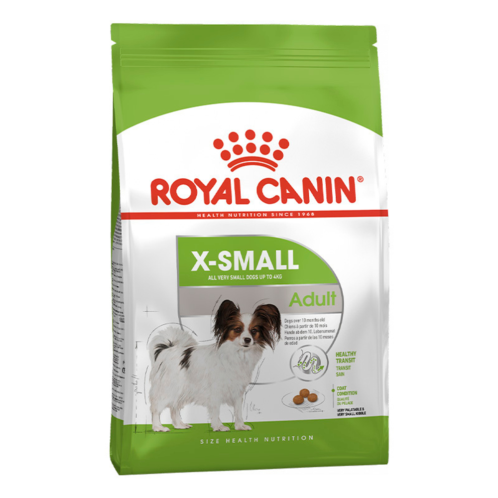 Сухой корм Royal Canin X-Small Adult 1,5 кг от 10 месяцев до 8 лет для миниатюрных собак
