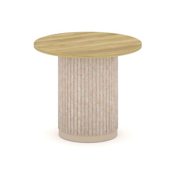 Felto Стол переговорный круглый D=900 PR.C.SPRG-004.D Дуб Винченцо/Металл Капучино/Крем-брюле 900*90