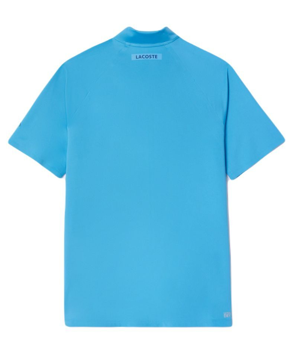 Теннисное поло Lacoste Tennis x Novak Djokovic Regular Fit On Court - Blue