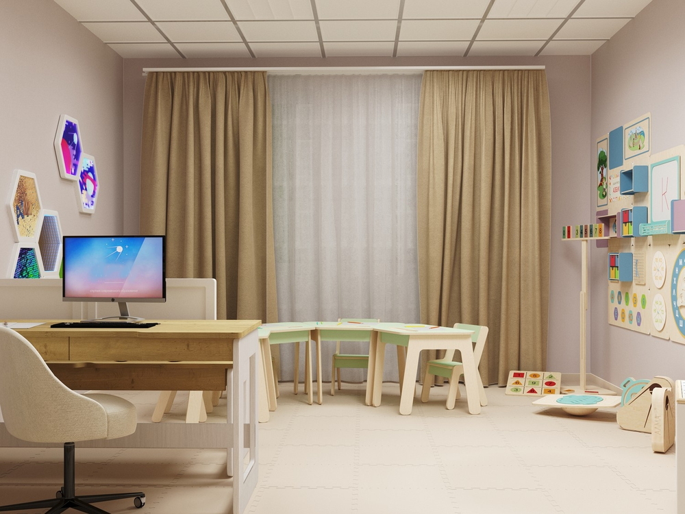 Комплект оборудования для универсального кабинета Логопеда и Психолога 20 м²