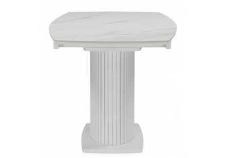 Керамический стол Woodville Фестер 140(180)х80 snow white, белый