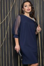 Платье вечернее Коктейльная вечеринка (синее) П14472-7М LT Collection