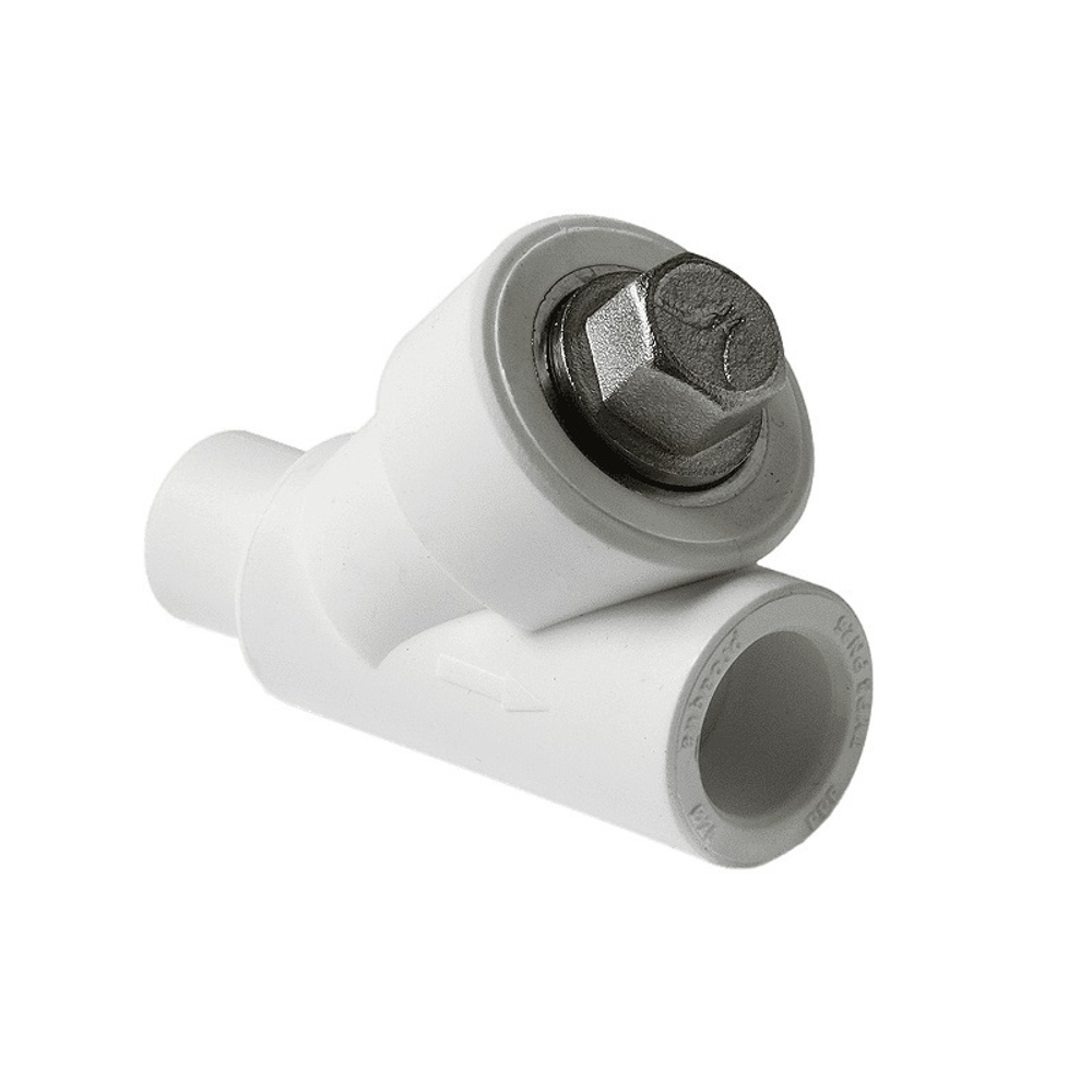 Фильтр сетчатый косой Pro Aqua d=32 PP-R В-В Белый