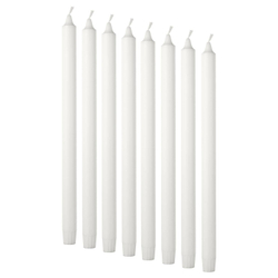IKEA JUBLA  (ИКЕА ЙУБЛА)  -  Свеча без ароматизатора, белая, 35 см