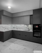 Кухня с антресолями