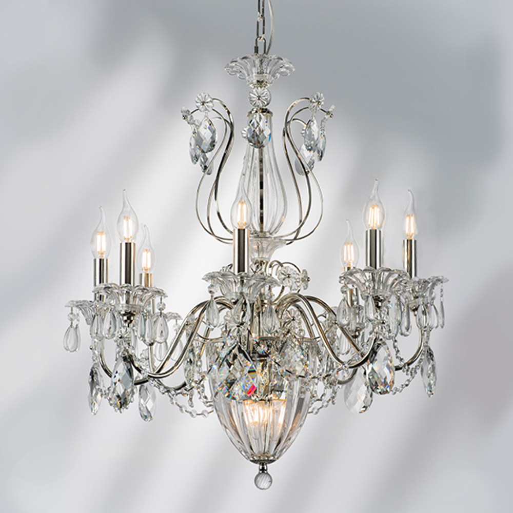 790114 Люстра SCHON 11х60W E14 Серебро