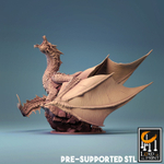 Дракон монстр миниатюра для dnd, днд, pathfinder, фентези, Настольная игра, НРИ, Варгейм, РПГ