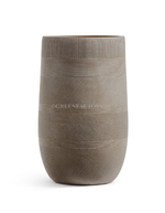 Кашпо TREEZ ERGO - серия Graphics - Высокая округлая чаша - Капучино