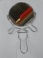 Зеркало настольное в металлической оправе «Модерн» круг, одностороннее d19см