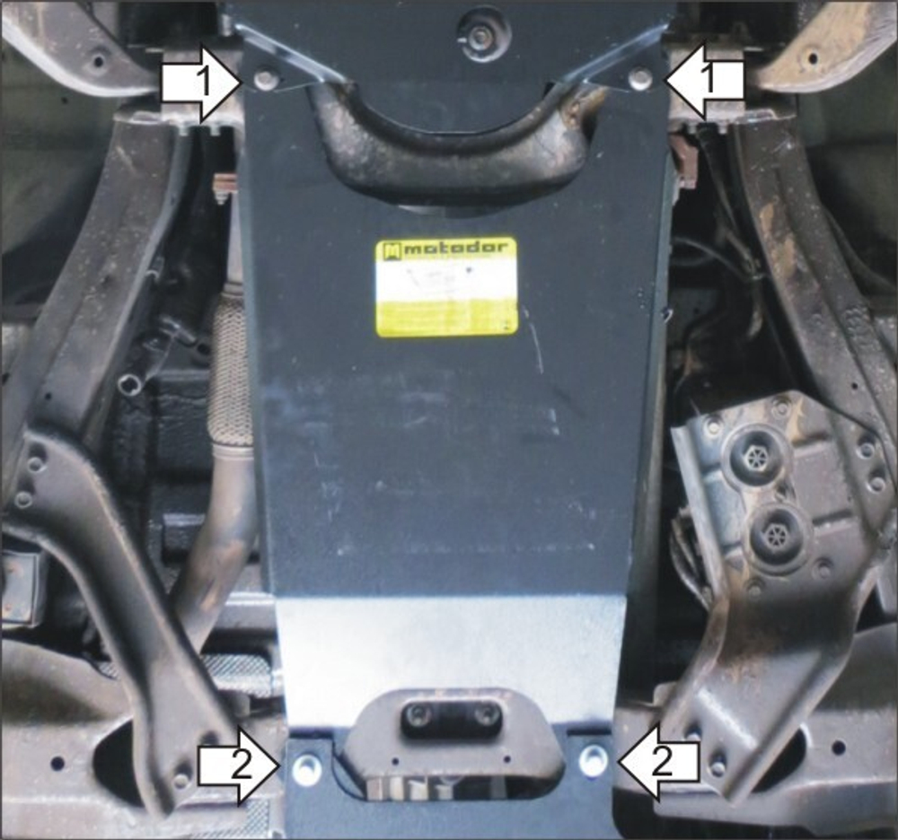 Защита КПП (3 мм, сталь) для Chevrolet TrailBlazer 2012-2015 Motodor.13010