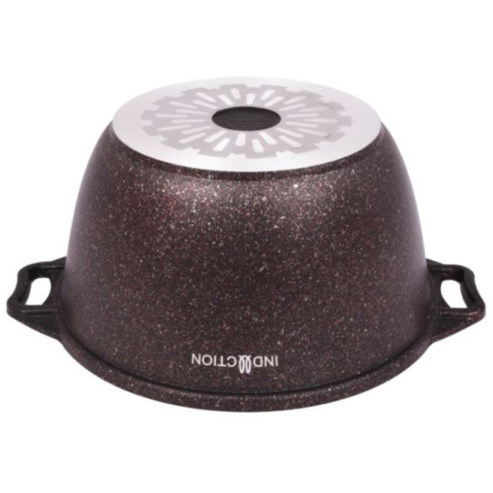 Кастрюля 2л со стекл. крышкой, АП линия «Granit Ultra Induction» (red)