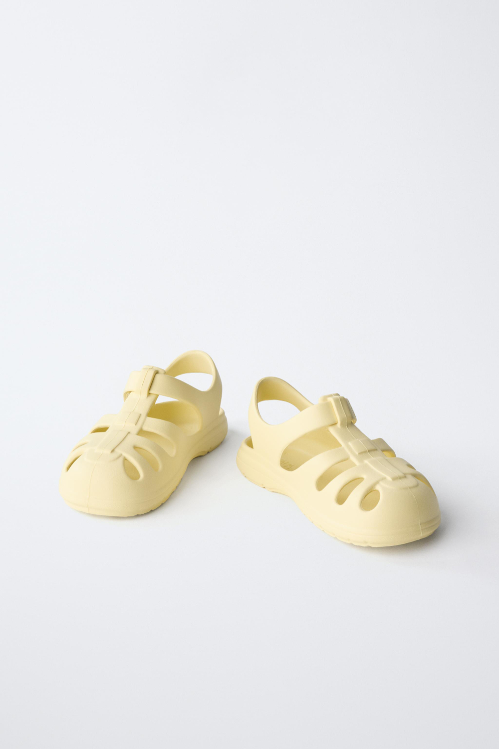 ZARA BAREFOOT САНДАЛИИ, ЖЕЛТЫЙ