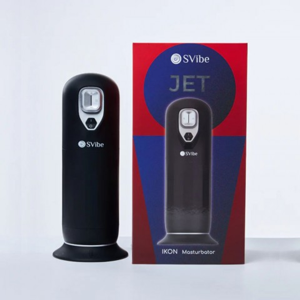 Мастурбатор SVibe Ikon JET 3-в-1: вибрация, подогрев, имитация фрикций