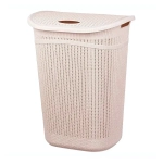 Корзина для белья ВЯЗАНИЕ 55л чайная роза 76-604
