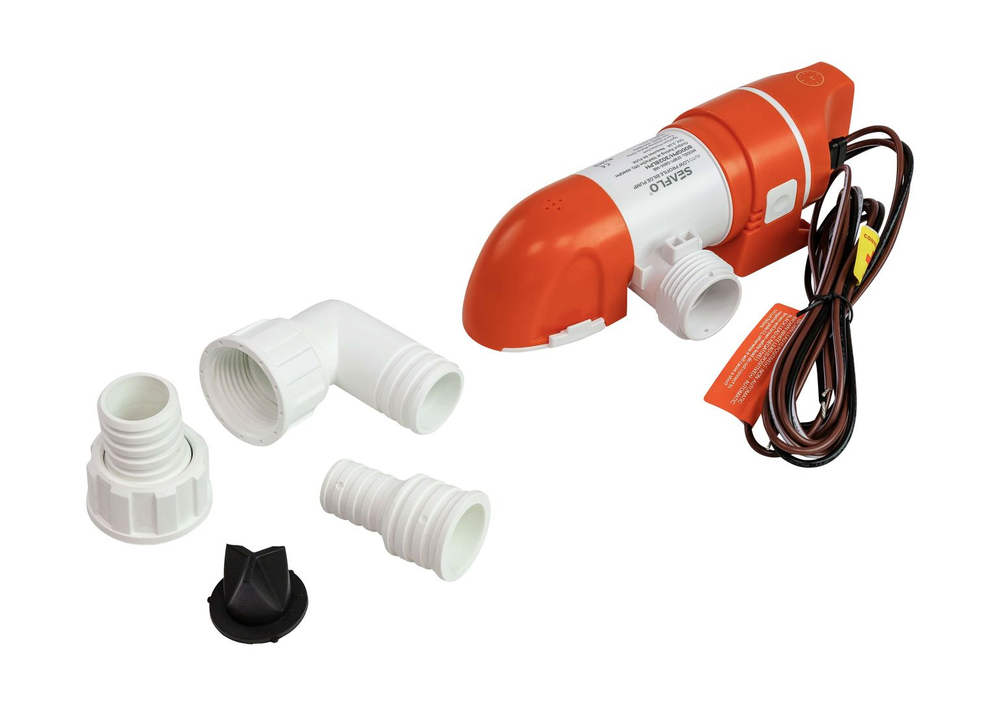 Помпа осушительная автоматическая низкопрофильная, 12 В, 800GPH (3028 л/ч), SeaFlo