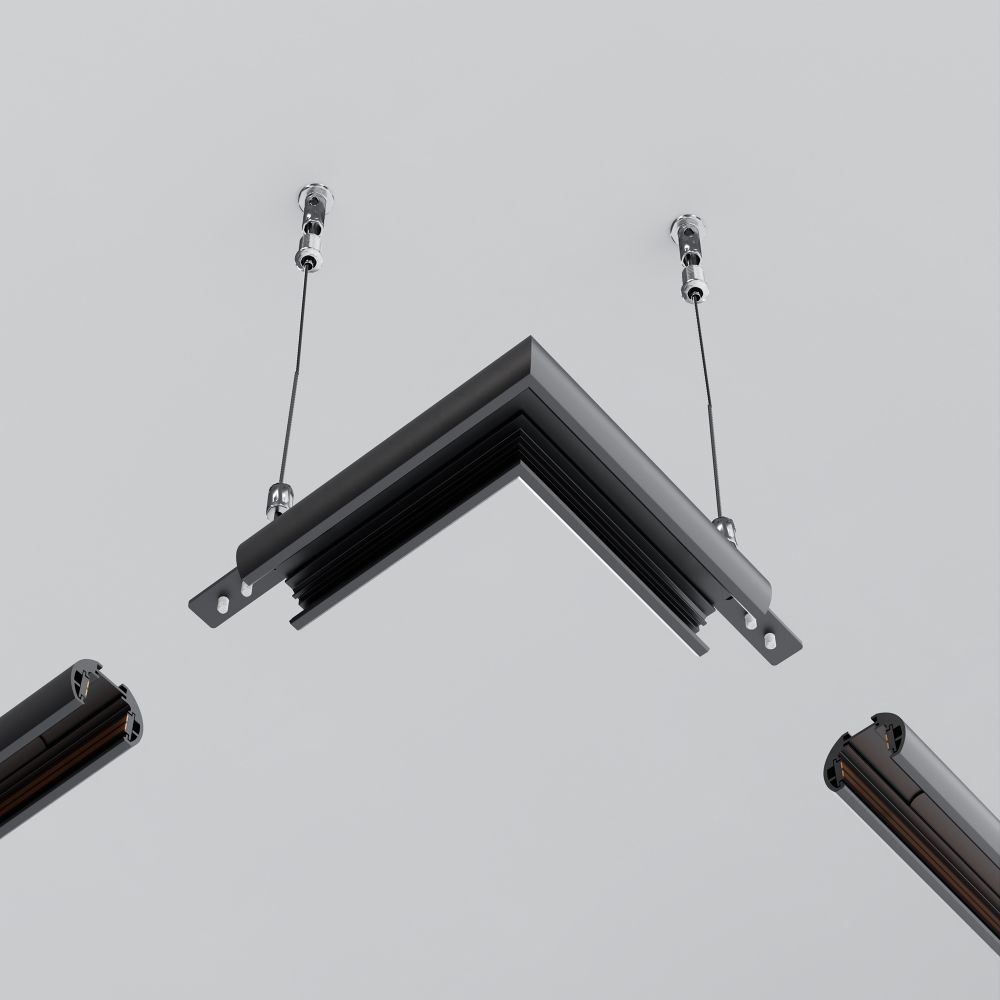 Угол для круглого низкопрофильного шинопровода Maytoni   TRAM034CL-R-41B