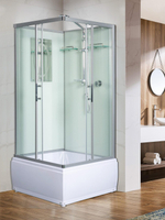 Душевая кабина WeltWasser  WW500 ALLER 901 90х90 см,  прозрачное стекло, поддон низкий