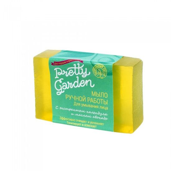 Мыло ручной работы "Для умывания лица", PRETTY GARDEN.