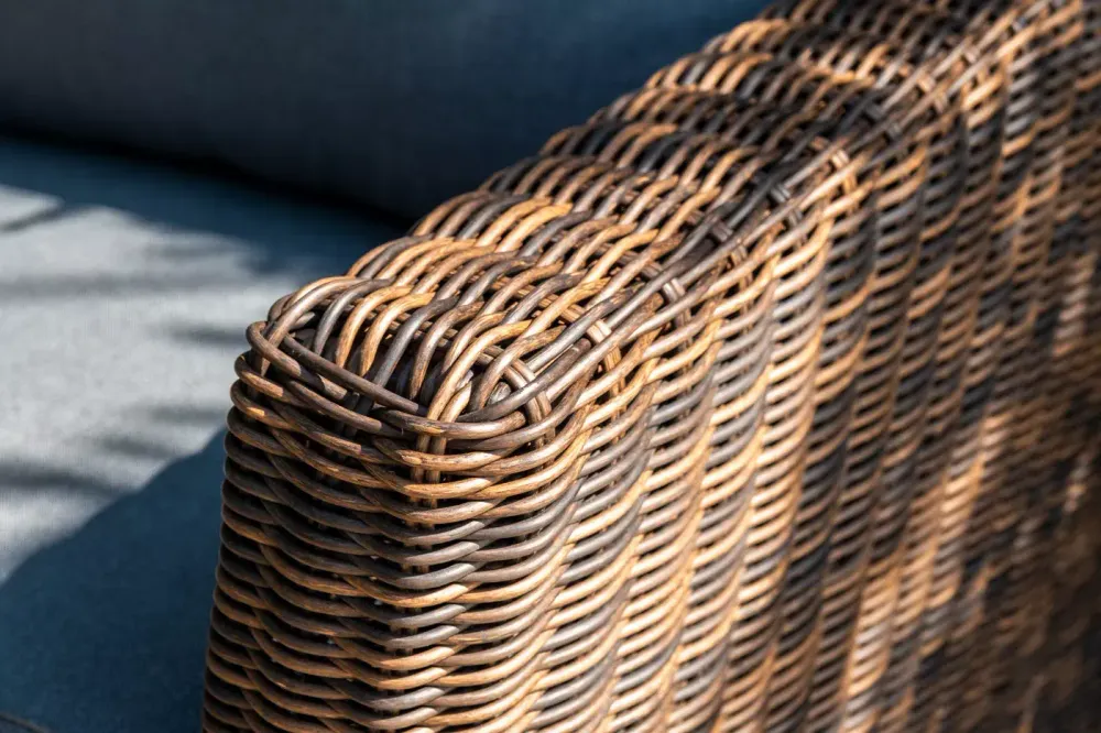 "Моккачино" обеденная группа из искусственного ротанга, цвет коричневый