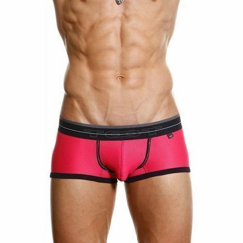 Мужские трусы хипсы розовые в сетку TOOT Nylon Sport Hip Boxer TT00088