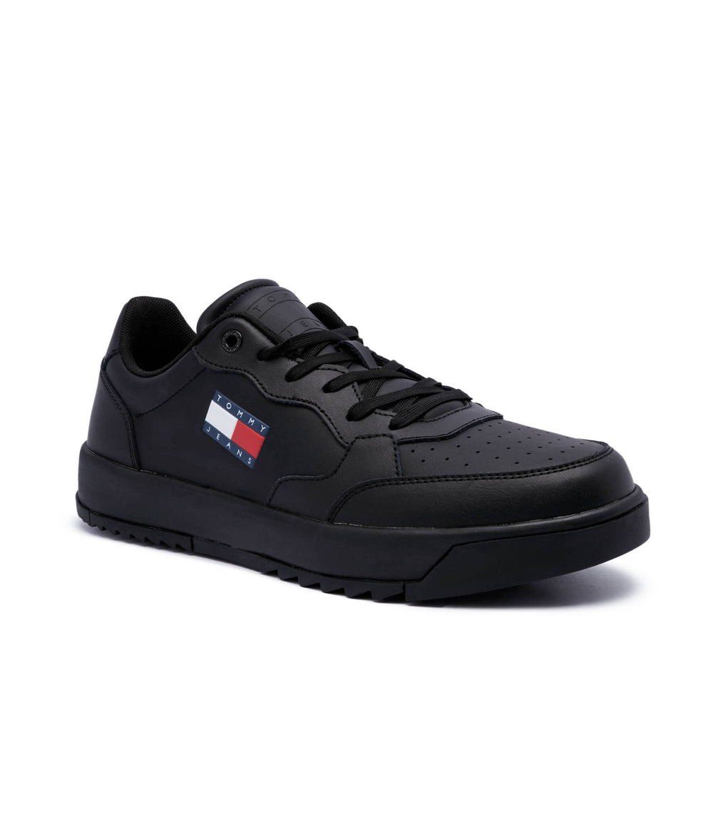 Кожаные кроссовки retro Tommy Jeans - черный(EM0EM01397)