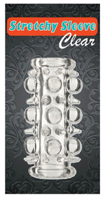 Прозрачная насадка на пенис с шипами и шишечками (Цвет: прозрачный)