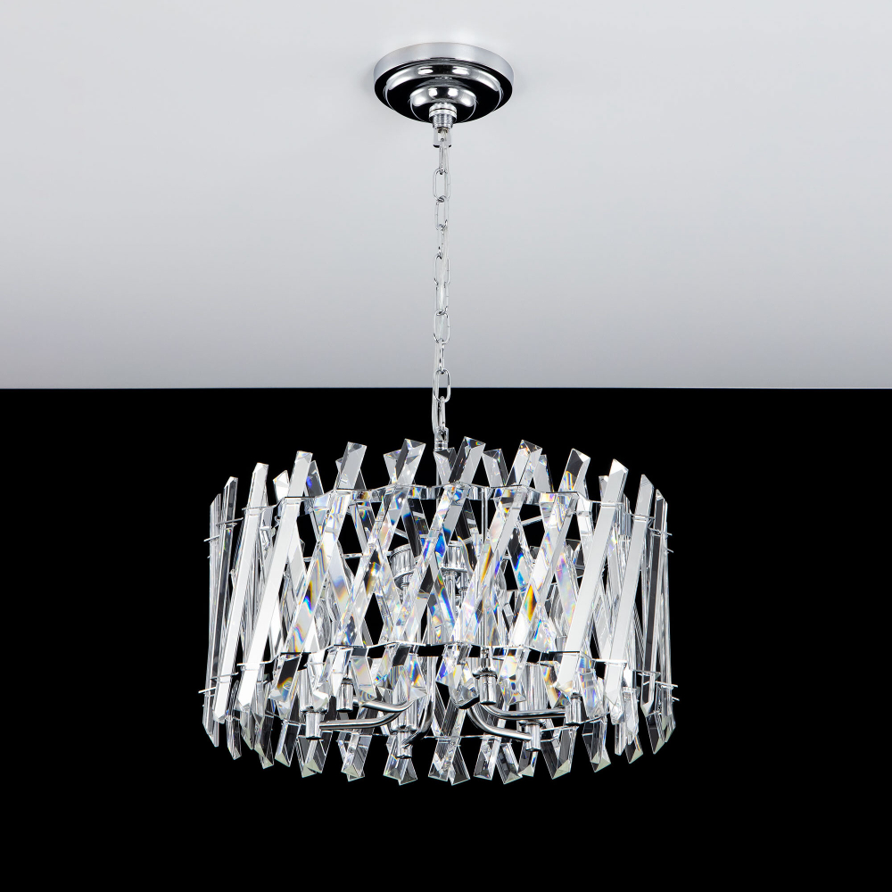 Citilux Ингвар CL334261 Люстра подвесная хрустальная Хром