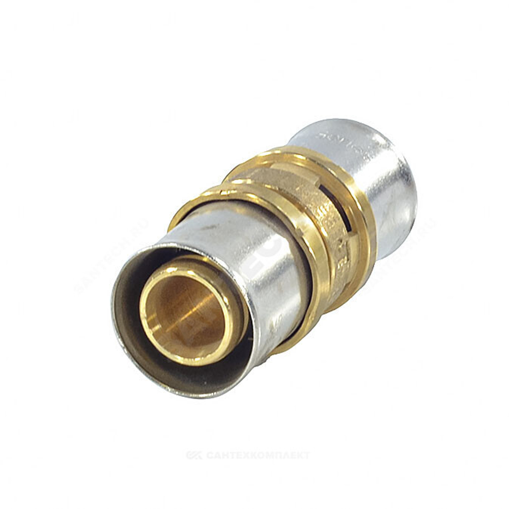 Муфта для МП/PE-X труб латунь пресс Дн 26 RM102 Giacomini RM102Y009