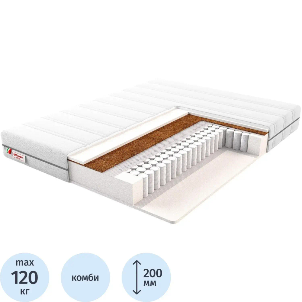 Матрас Комус Мебель SLV20 roll 1600x2000x200