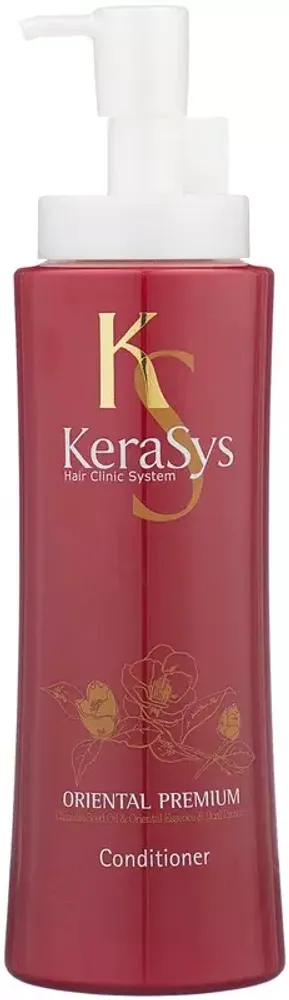 KeraSys Кондиционер Oriental Premium восст.поврежд.волосы и укрепл.корни 600мл c дозат.красн *12