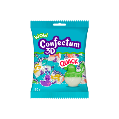 Жевательные мармеладные конфеты «Confectum funny 3D» микс в форме утят 50 г х 12 шт