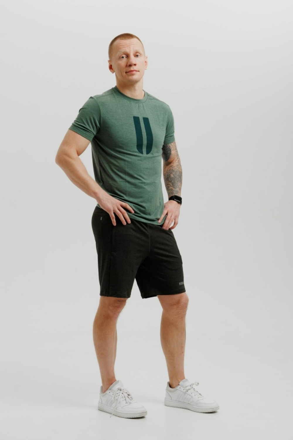 Футболка NOBULL болотная лого