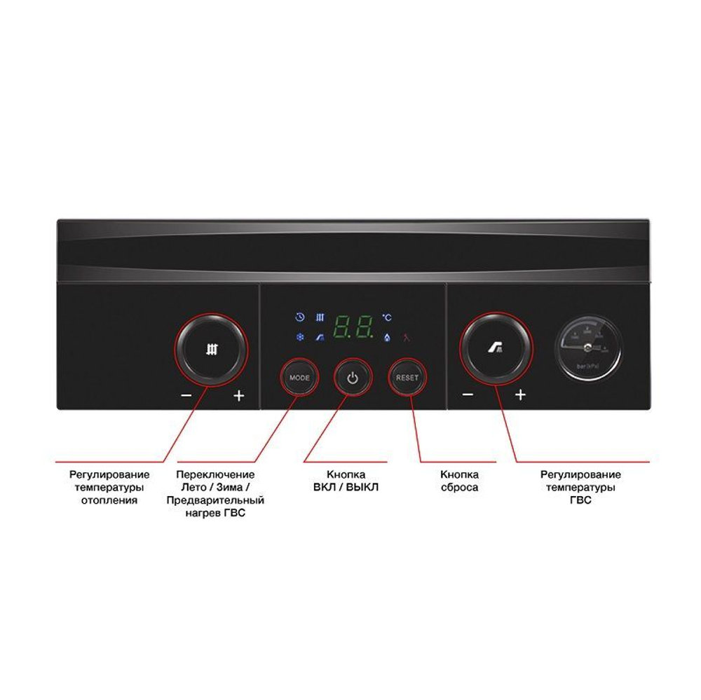 Котел газовый двухконтурный Navien Heatluxe NGB210 24K (24 кВт)
