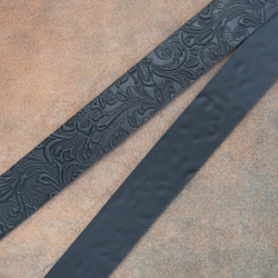 Черная ременная заготовка Charro от La Perla Azzurra