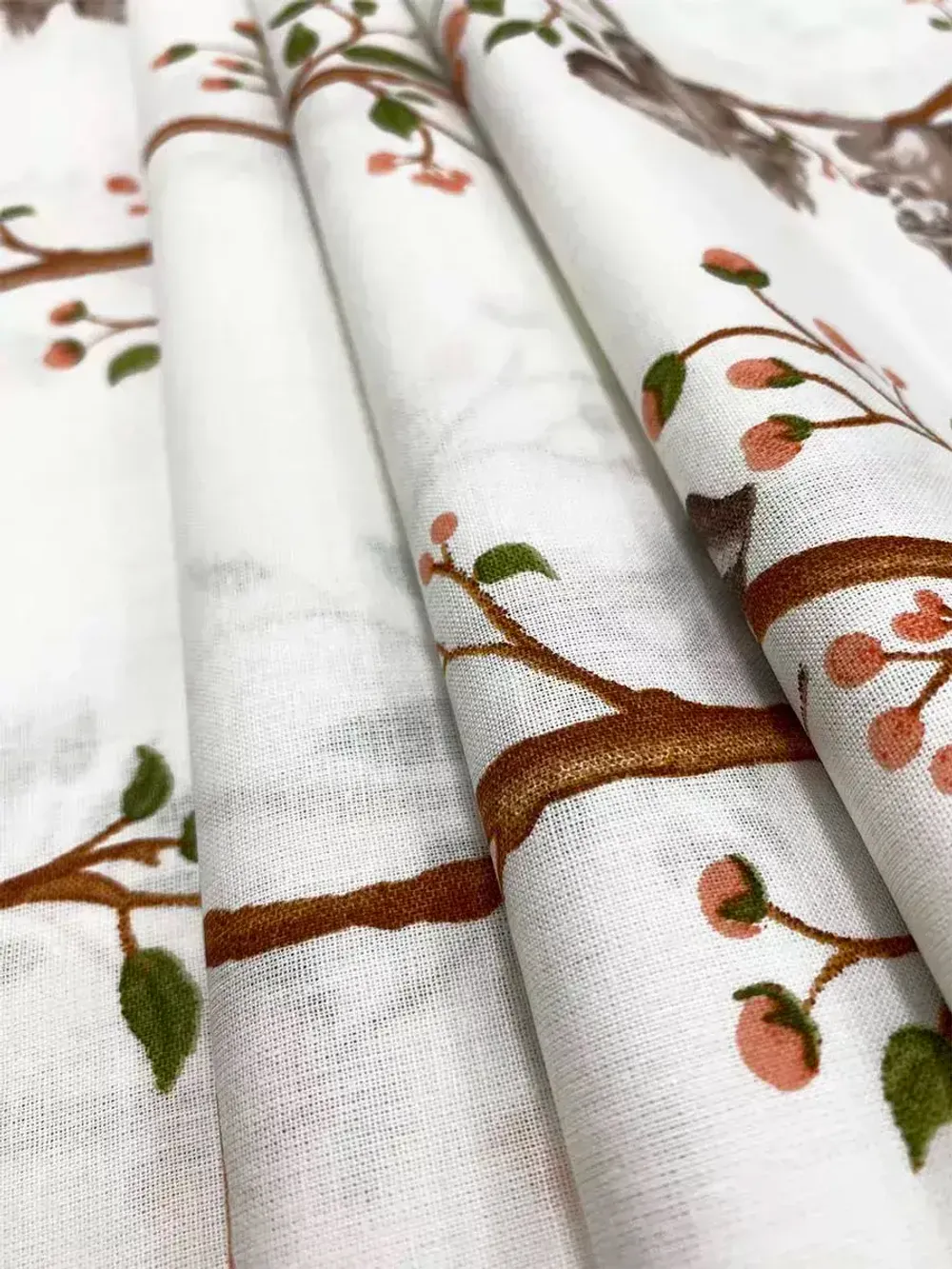 Наволочка комплект 2шт перкаль Сказка "Белки" 70x70 см на молнии