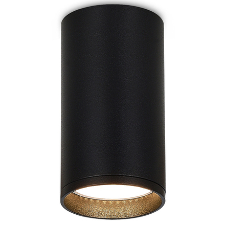 Donel, св-к накладной, цвет ЧЕРНЫЙ, D55xH80мм, под лампу GU10, IP20, серия: DN02
