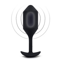 Черная пробка для ношения с вибрацией 15см b-Vibe Vibrating Snug Plug 4 BV-015-BLK